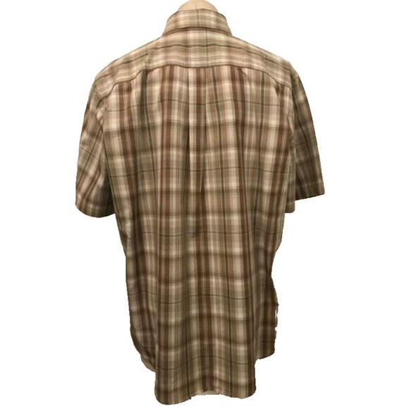 CARHARTT Short Sleeve Shirt Mens Size XL Relaxed Fit Brown Plaid - Picture 3 of 4